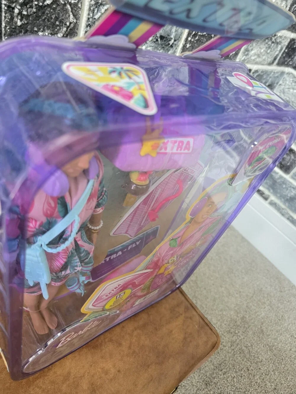 Barbie Extra Fly Travel Doll with Purple Pink Outfit and Accessories